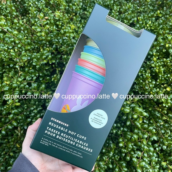 SOLD OUT Starbucks 2025 Spring Easter Printed Color Changing Box of Hot Cups - Picture 3 of 8
